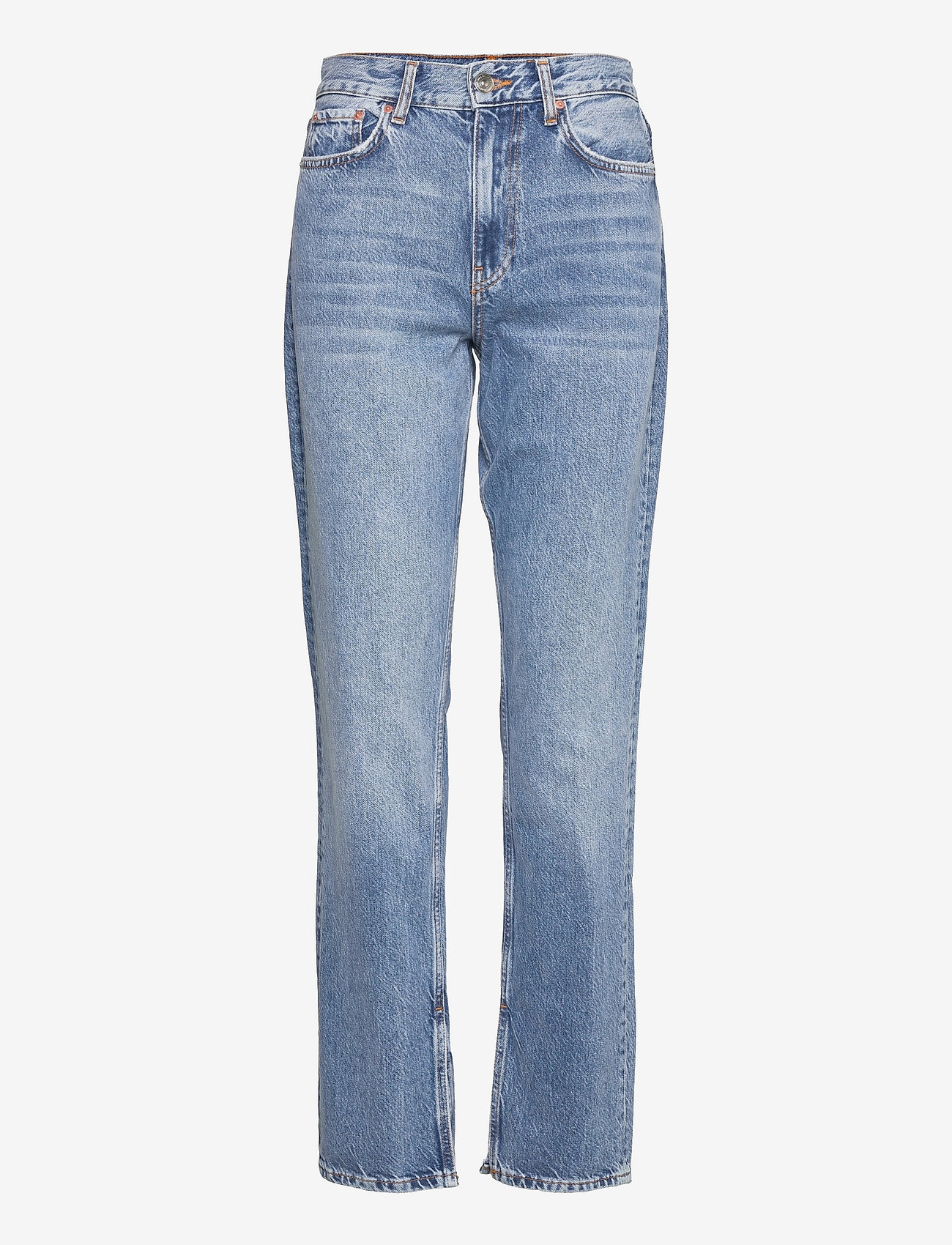 Gina Tricot - Original slit jeans - jeans droites - mid blue - 0