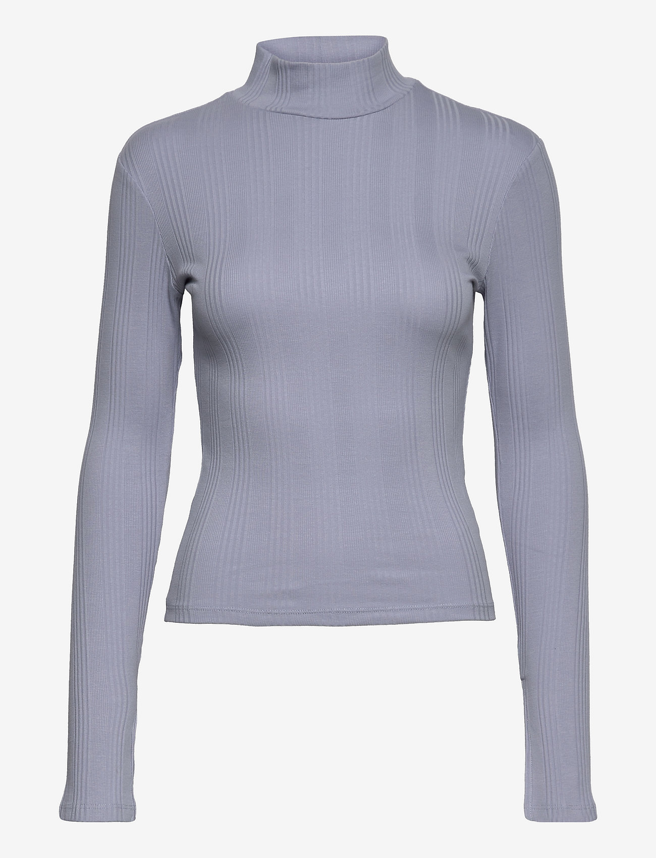 Gina Tricot - Basic rib polo - swetry - zen blue (5454) - 0