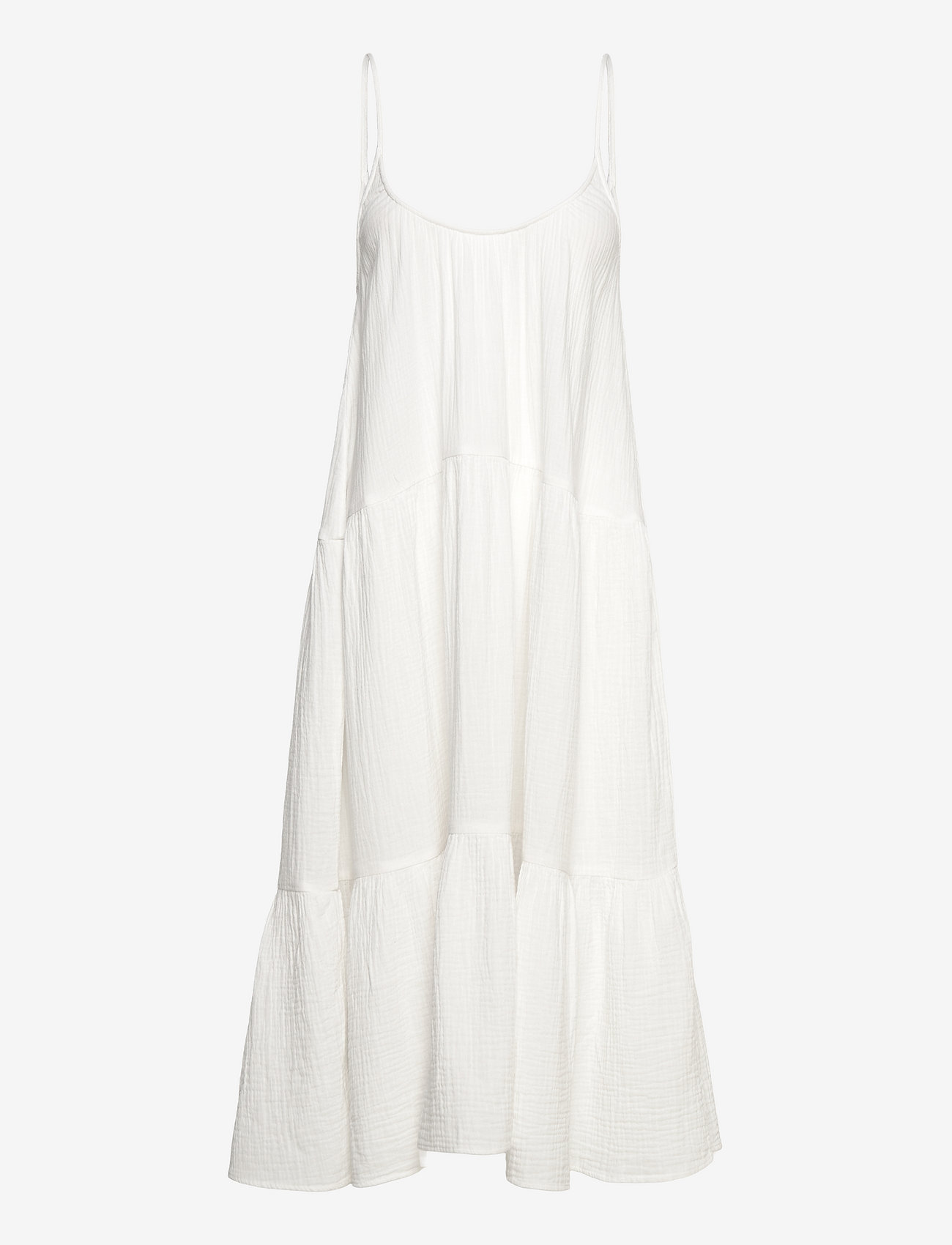 White Gauze Dress Midi