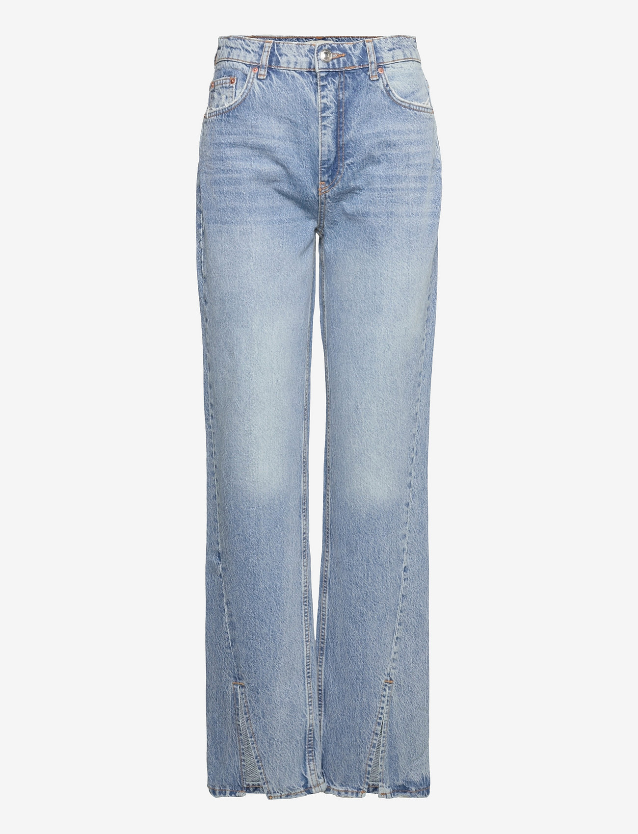 Gina Tricot Long Wide Slit Jeans - Wide 