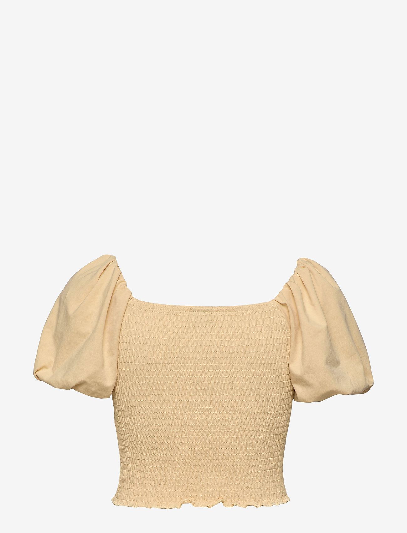 yellow puff sleeve top