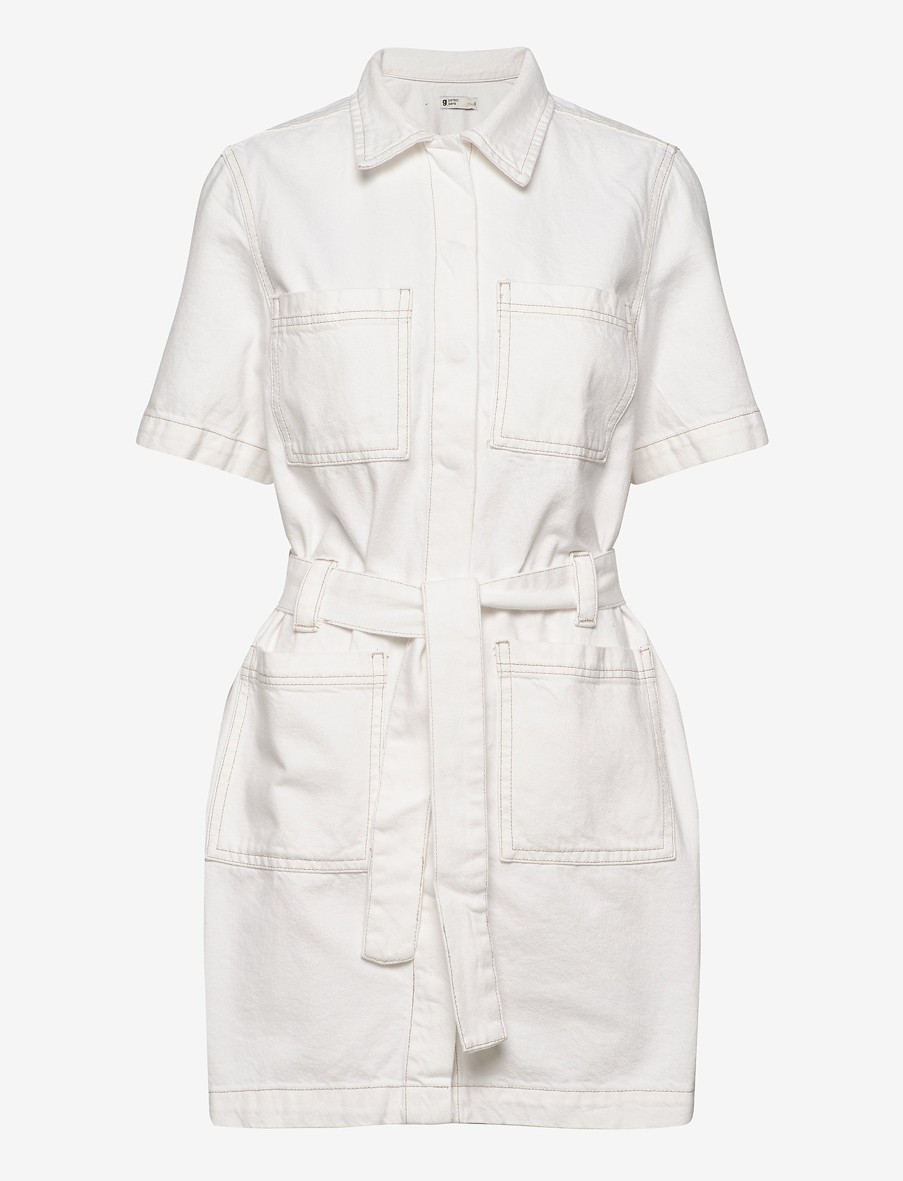 utility denim dress