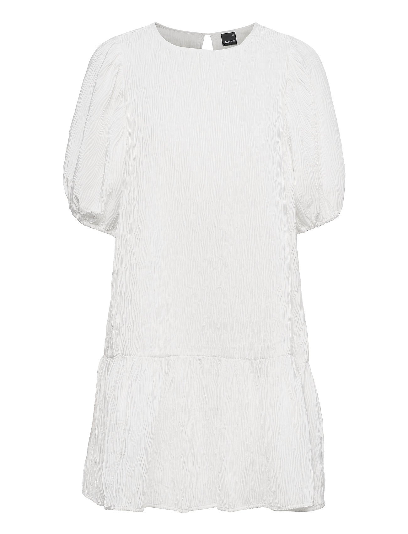 Lova Dress Polvipituinen Mekko Valkoinen Gina Tricot