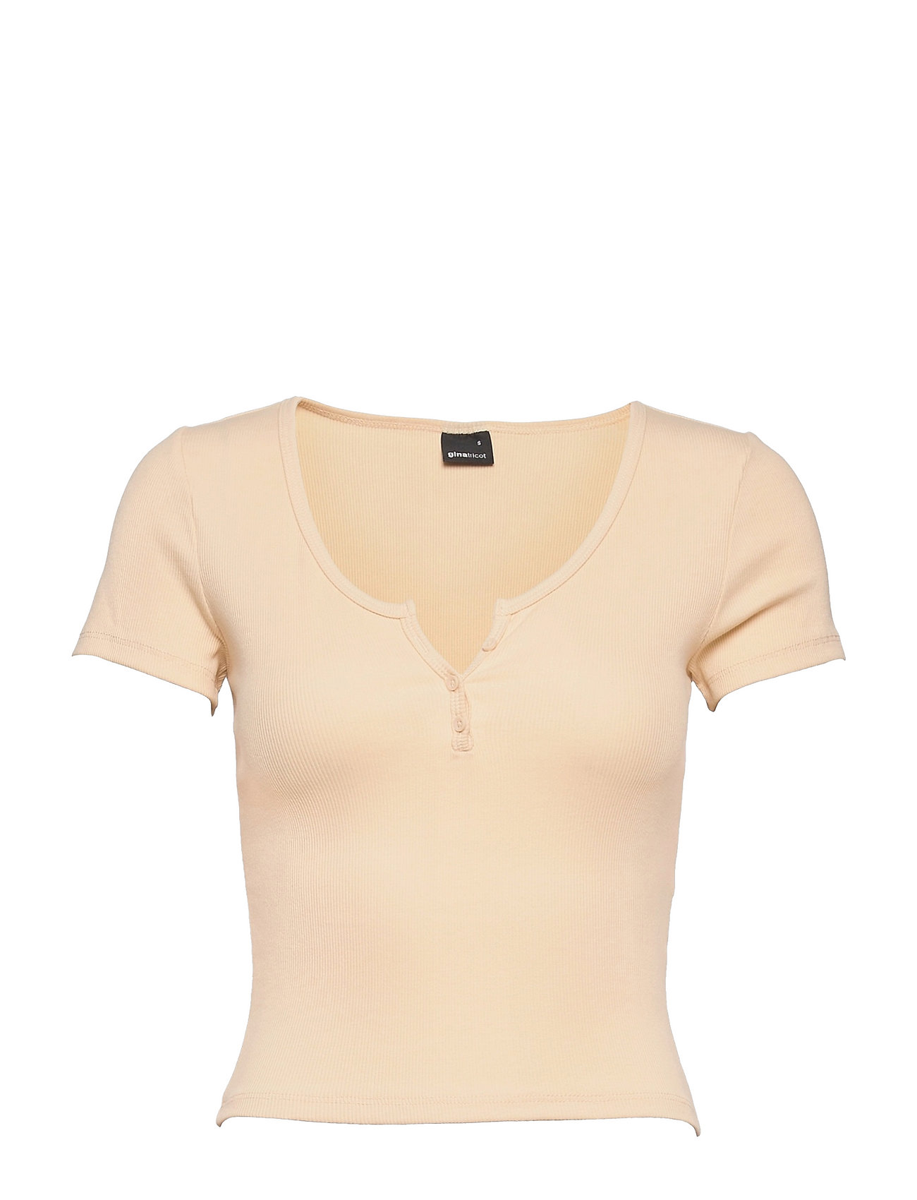 Mimmi Top T-shirts & Tops Short-sleeved Kermanvärinen Gina Tricot