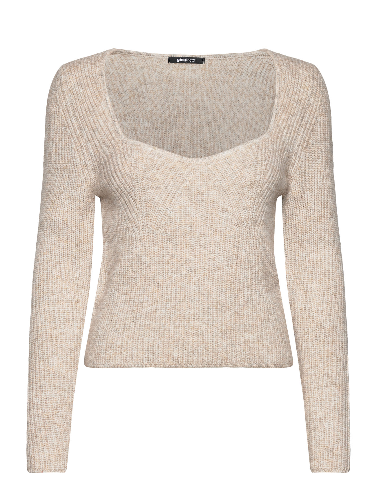 Gina Tricot Knitted Top Beige