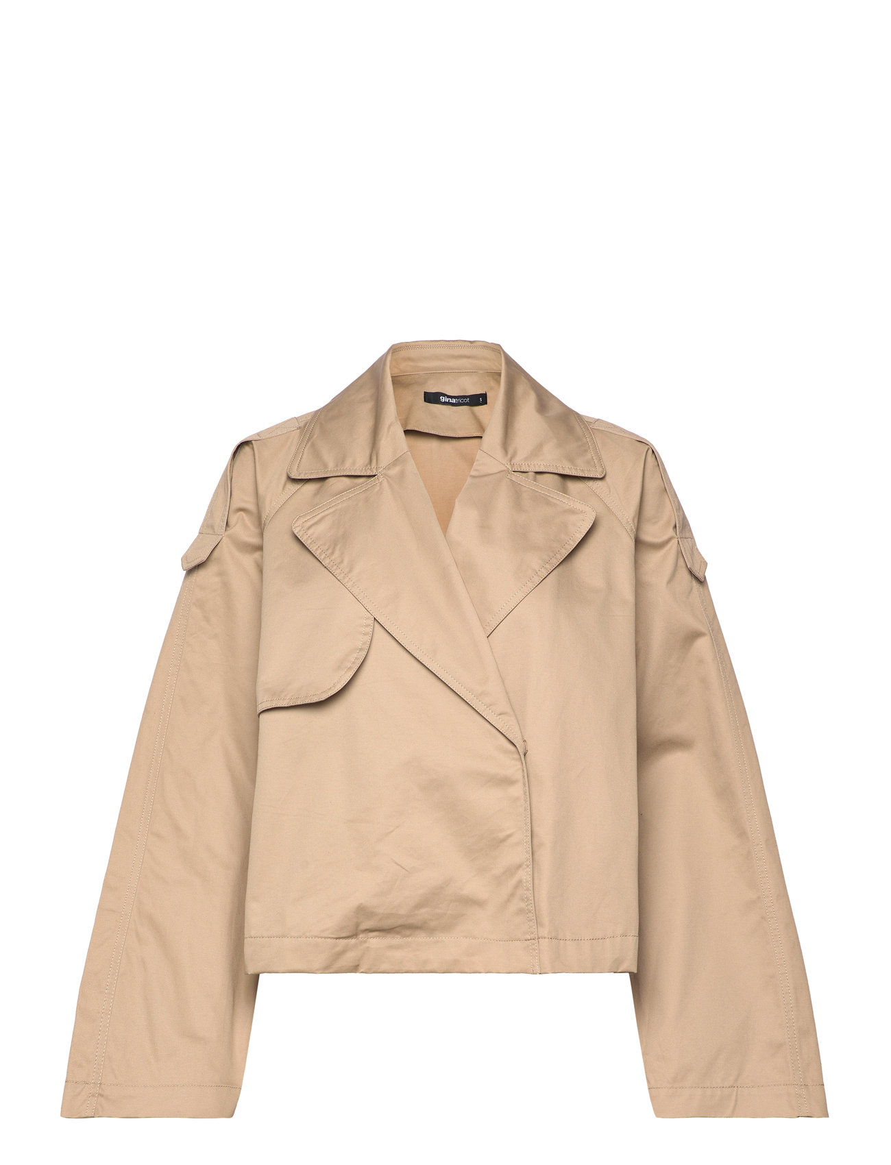 Gina Tricot Short Trench Coat Beige