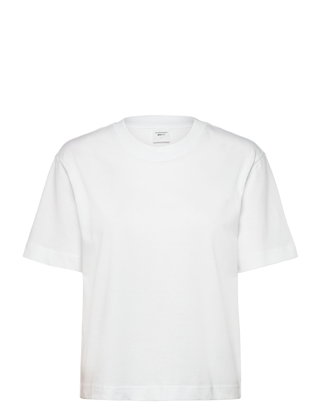 Gina Tricot Basic Tee, L, White, T-Shirts & Toppe > Kortærmede, Dame