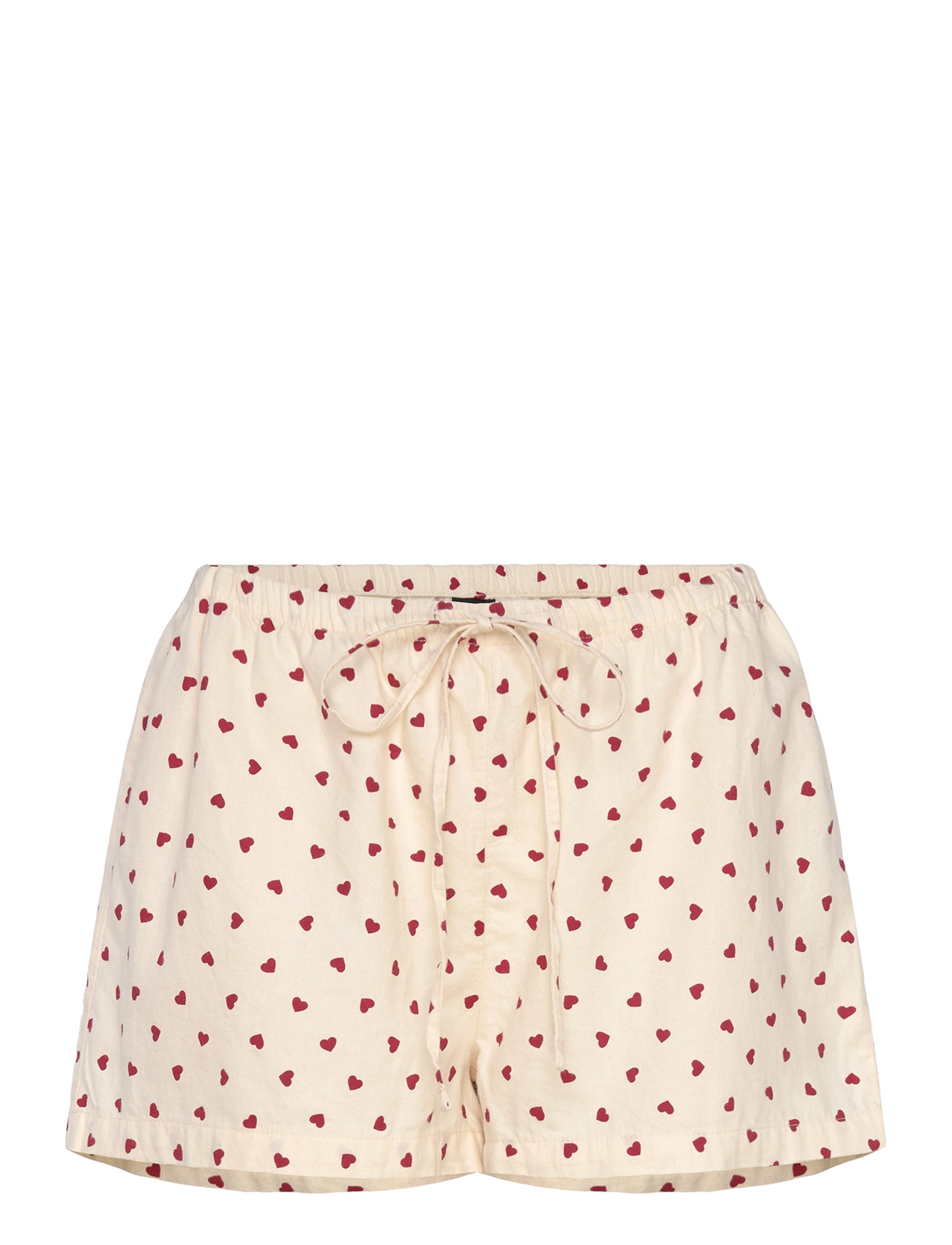 Gina Tricot Flannel Pyjamas Shorts Kräm