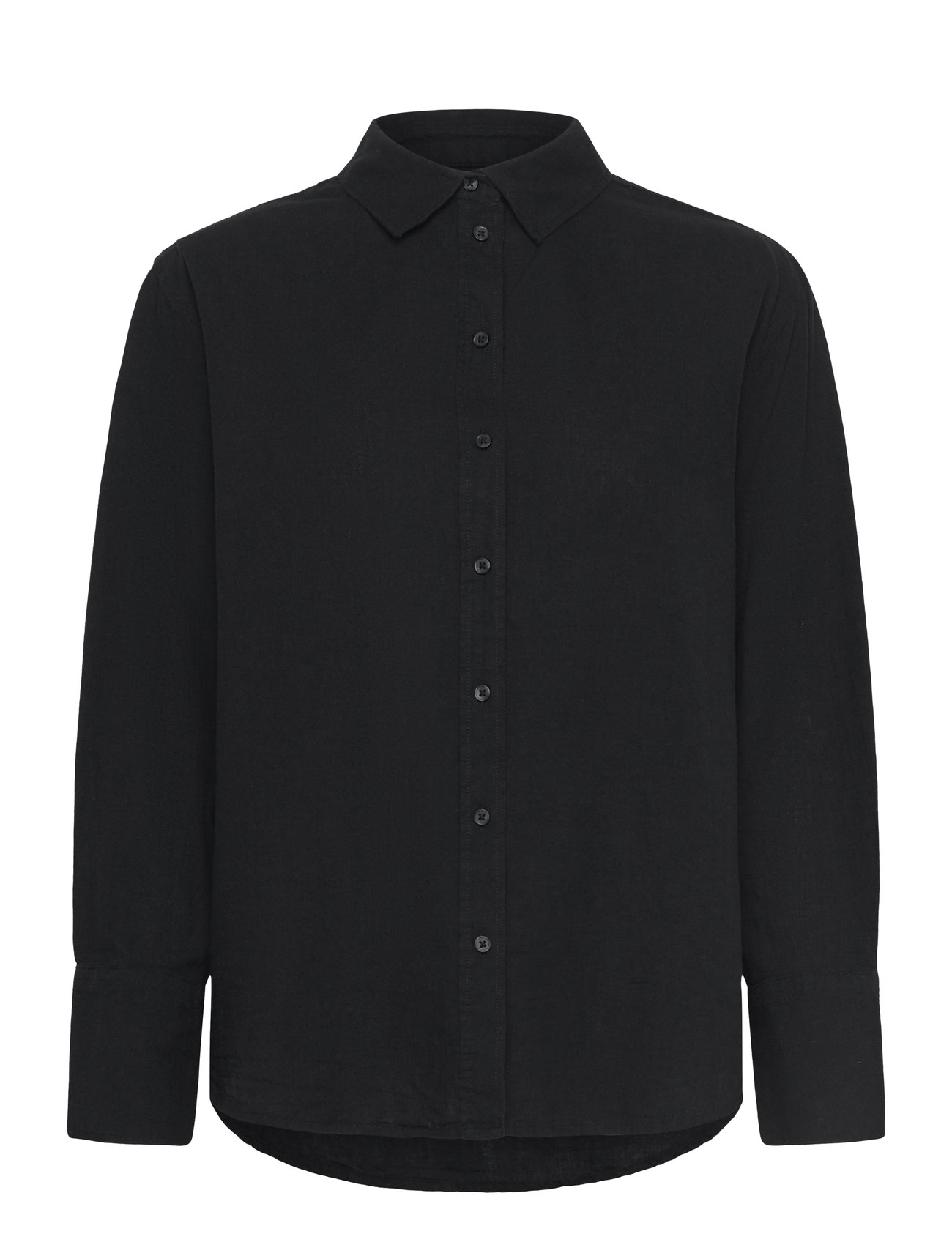 Gina Tricot Linen Blend Shirt Svart