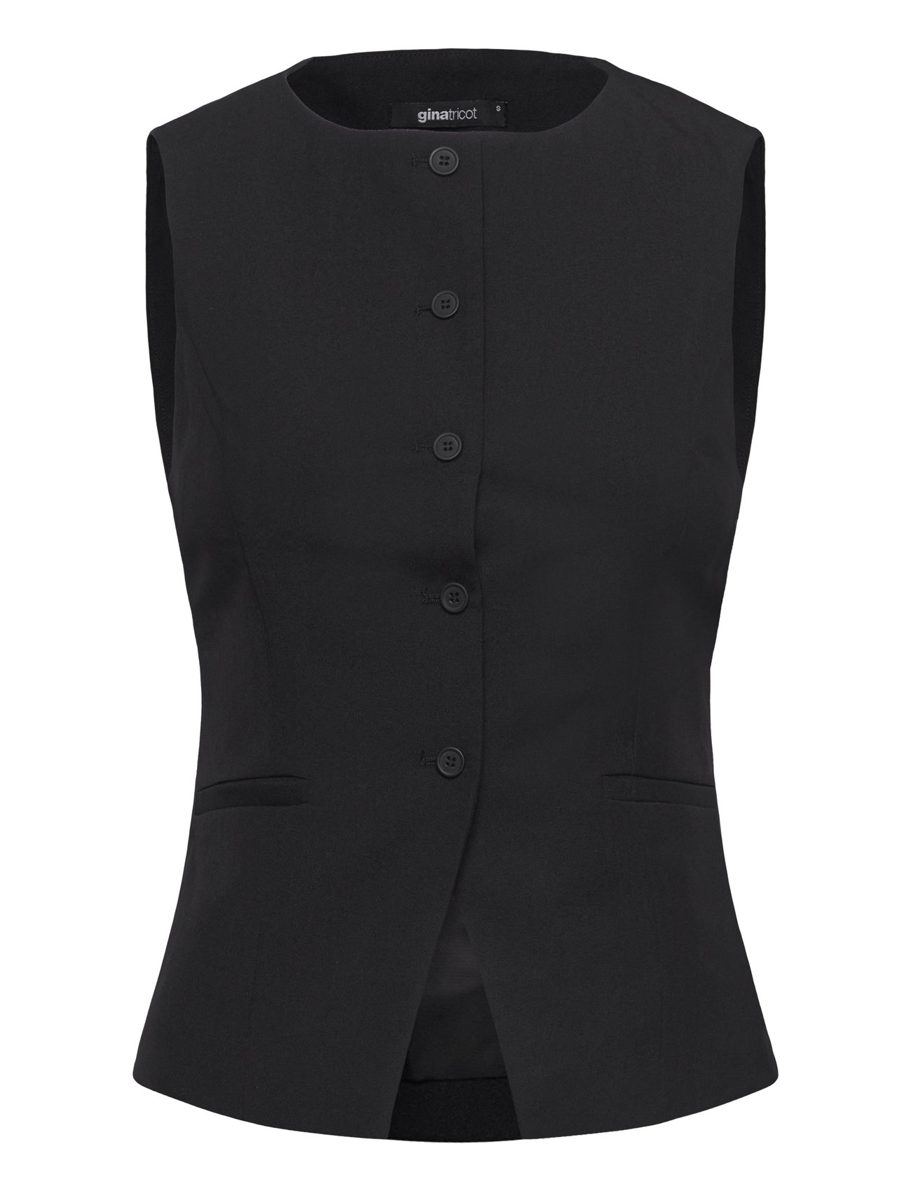 Gina Tricot High Neck Suit Vest Svart