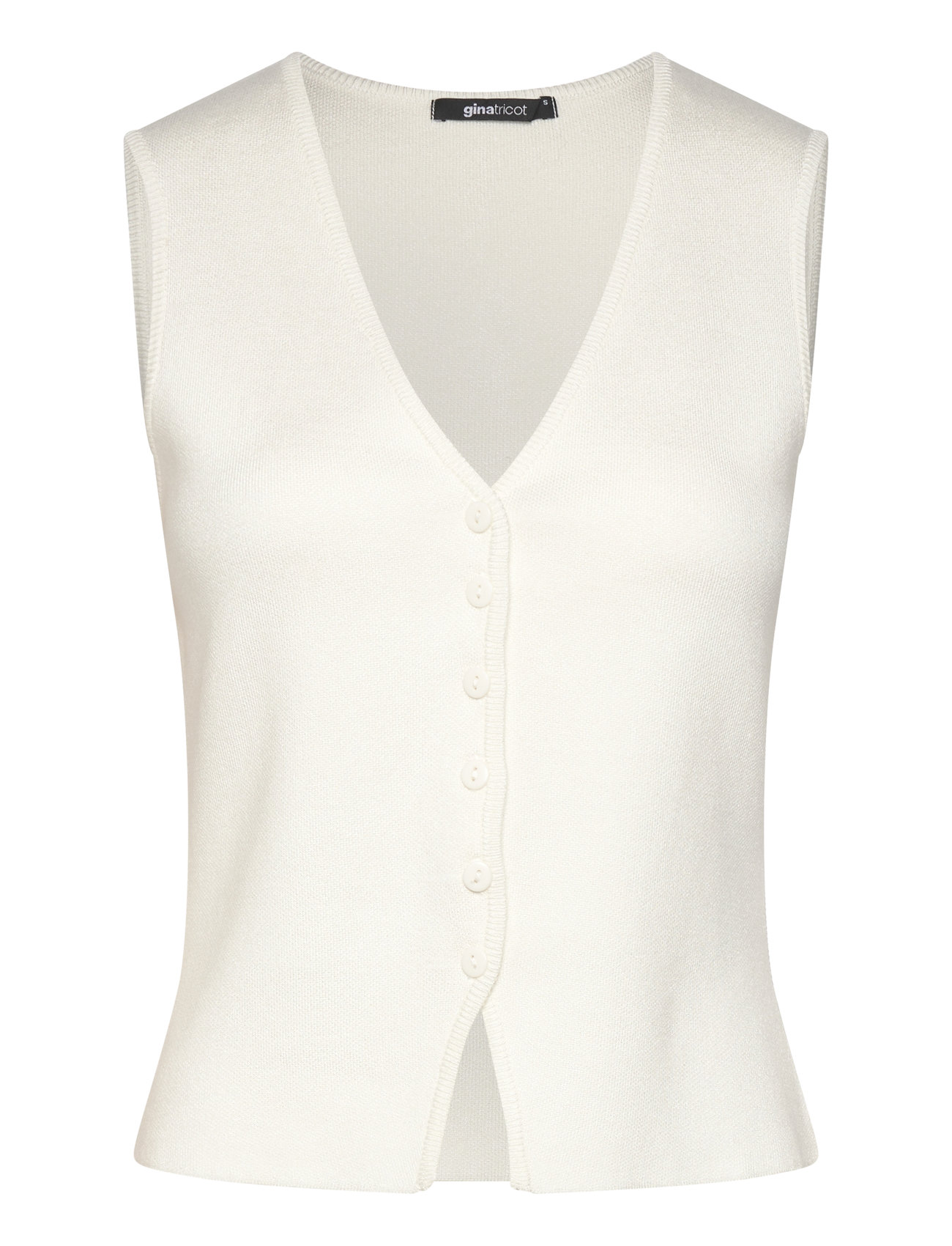 Gina Tricot Knitted Vest Vit