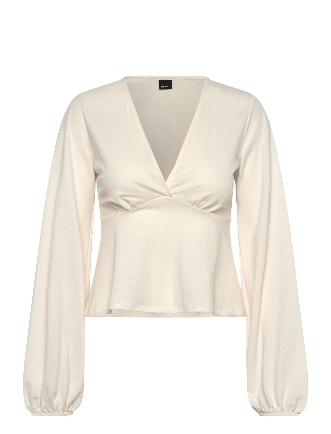 Gina Tricot V-Neck Top Vit