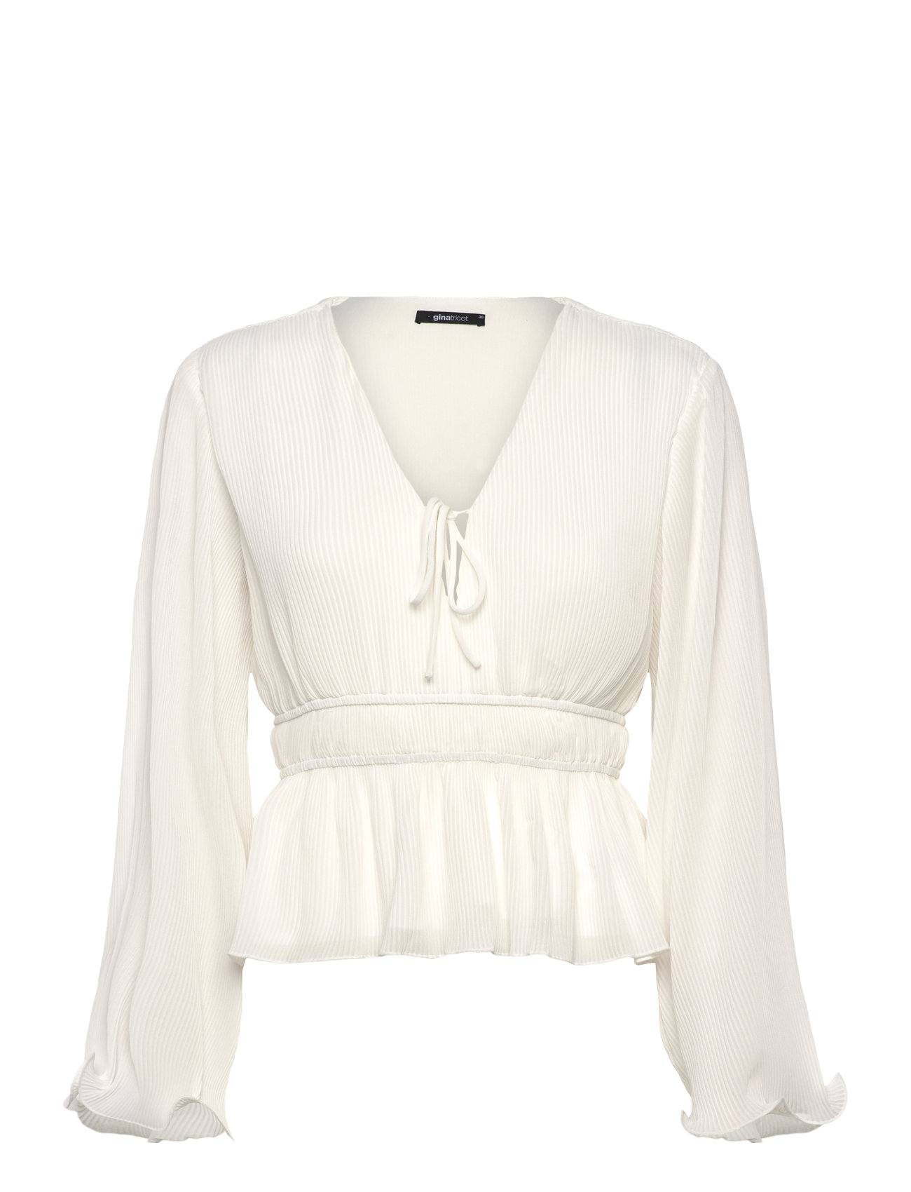 Gina Tricot Pleated Blouse Vit