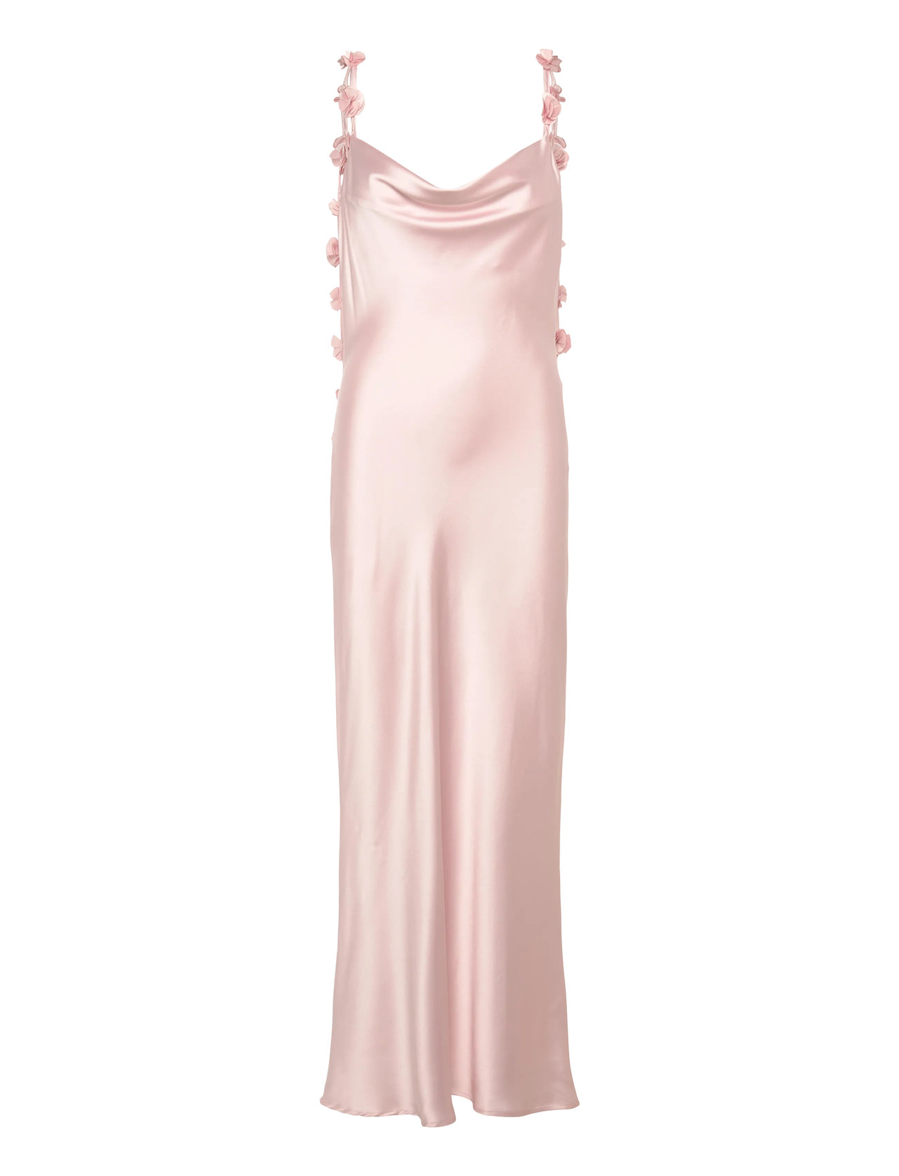Cowl Neck Dress Maxikjole Festkjole Pink Gina Tricot