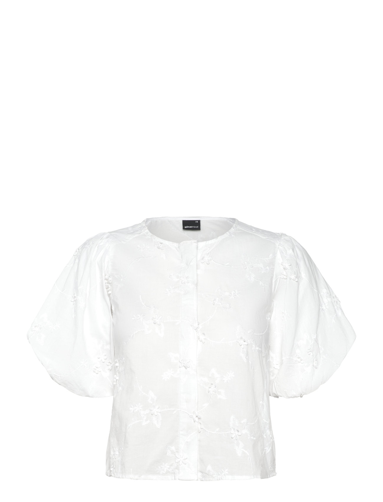 Gina Tricot Puff Sleeve Blouse Vit