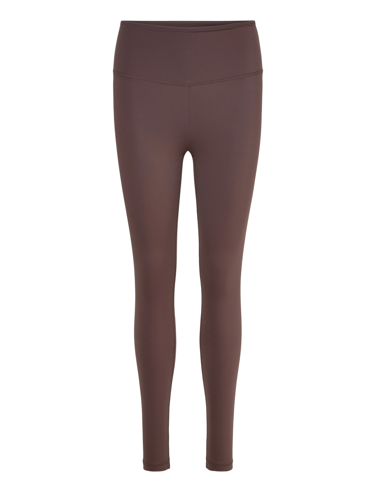 Gina Tricot Highwaist Ruched Yoga Tights, M, Brown, Underdele > Leggings, Dame
