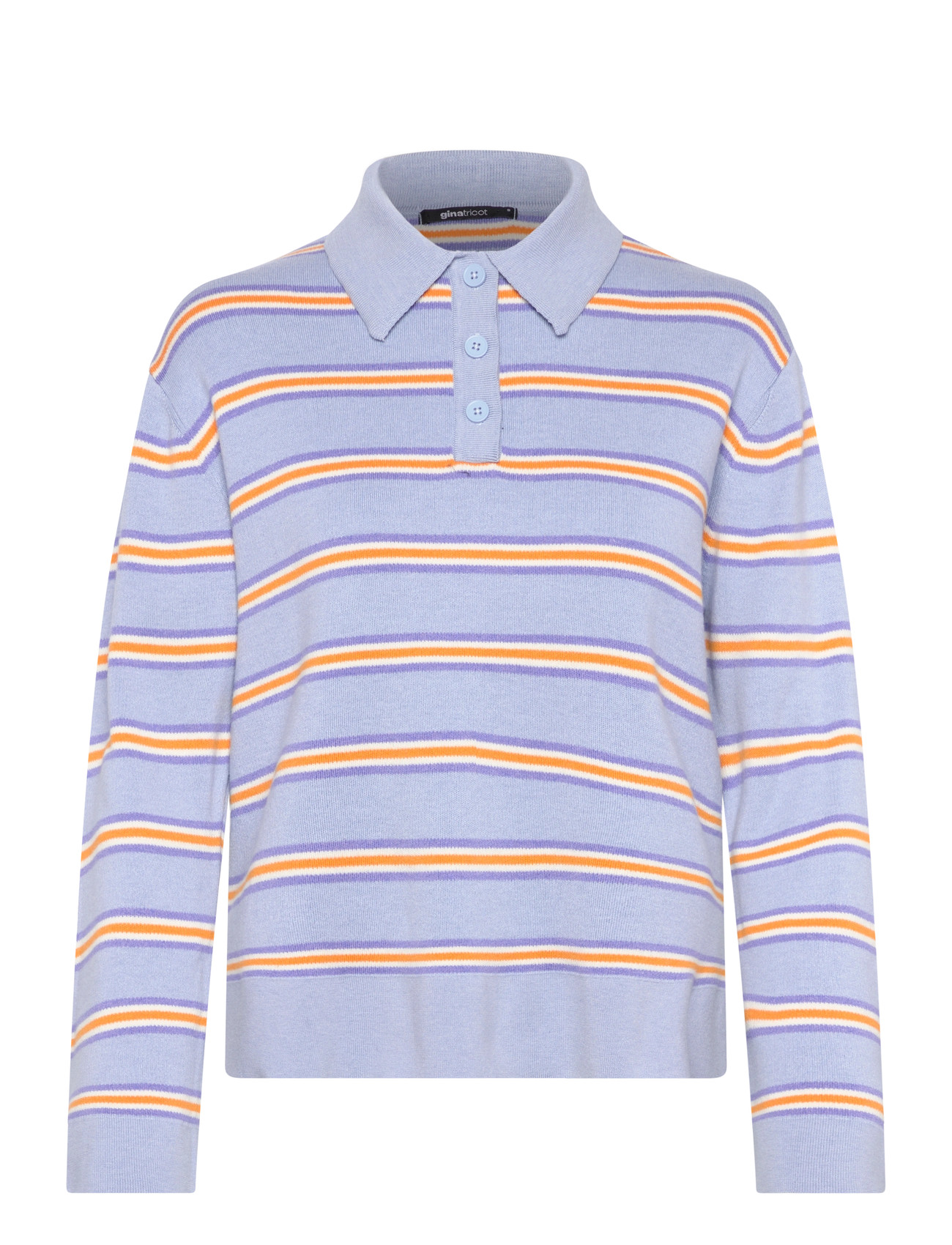 Gina Tricot Knitted Collar Sweater, M, Multi/patterned, Strik > Trøjer, Dame