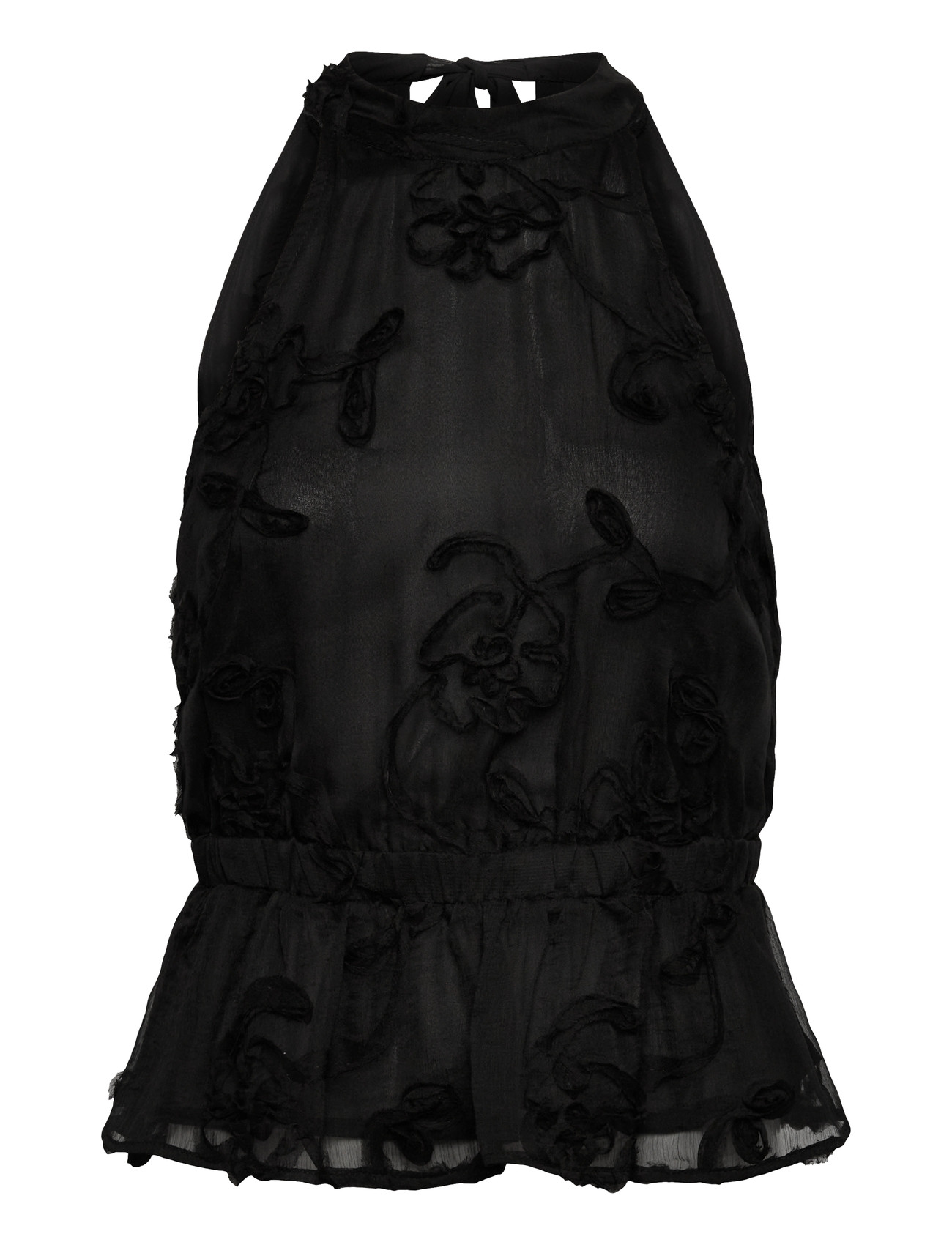 Gina Tricot Halterneck Top, L, Black, Bluser > Uden Ærmer, Dame