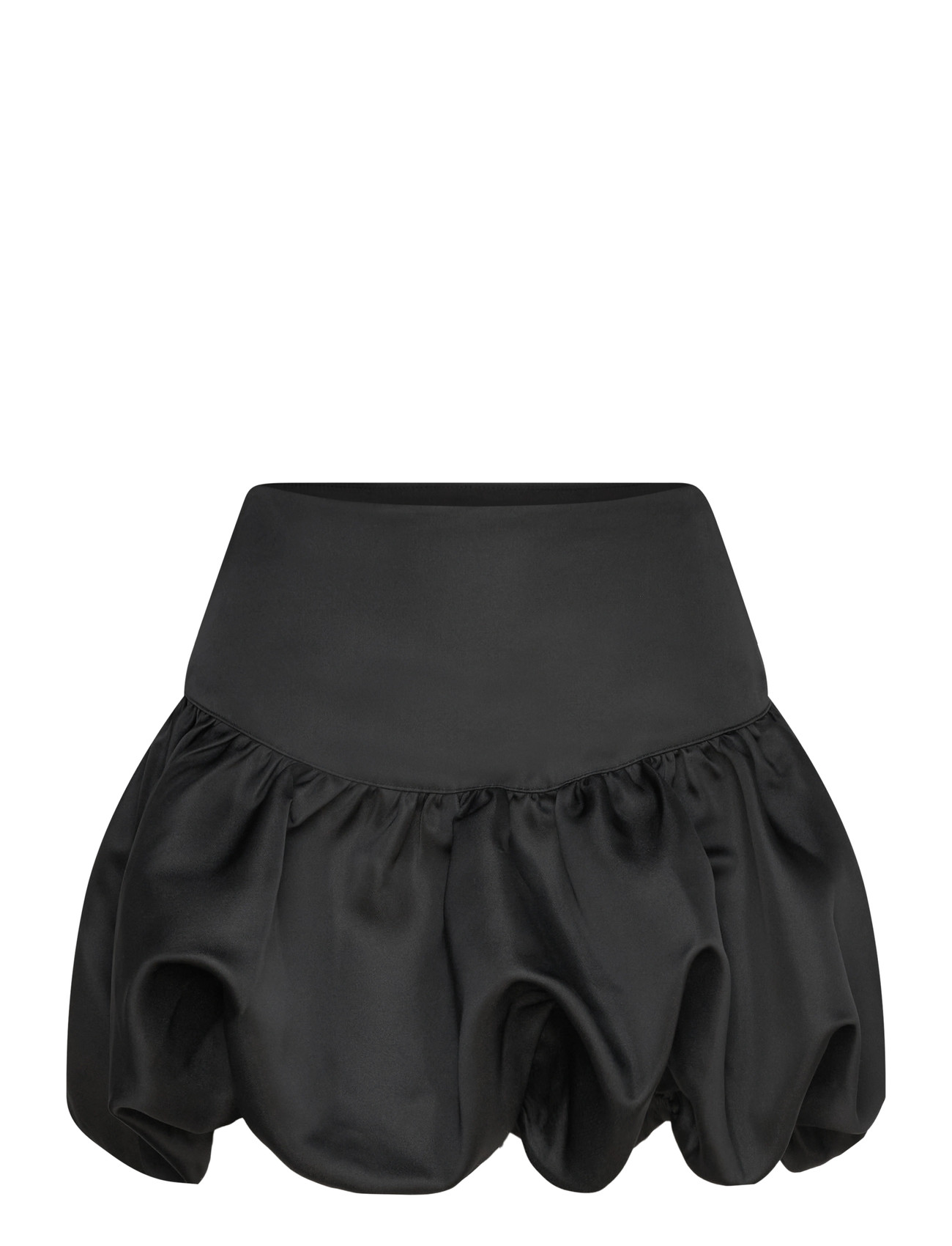 Gina Tricot Satin Balloon Mini Skirt, 40, Black, Nederdele > Korte Nederdele, Dame