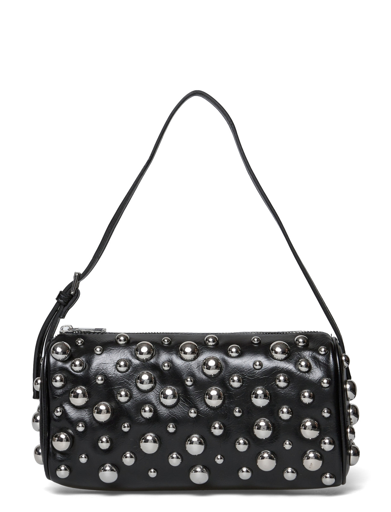 Gina Tricot Studded Shoulder Bag, One Size, Black, Tasker > Tasker Med Tophåndtag, Dame