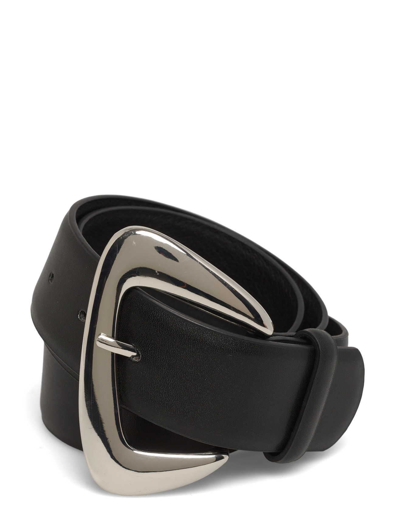 Gina Tricot Chunky Buckel Belt, XS/S, Black, Belts > Waist Belt, Dame