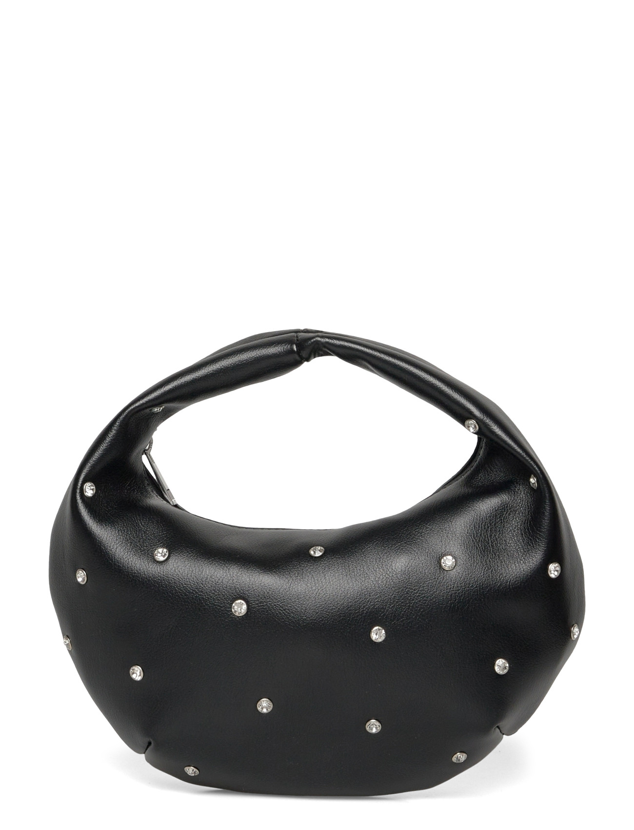Gina Tricot Soft Round Studded Handbag, One Size, Black, Tasker > Tasker Med Tophåndtag, Dame