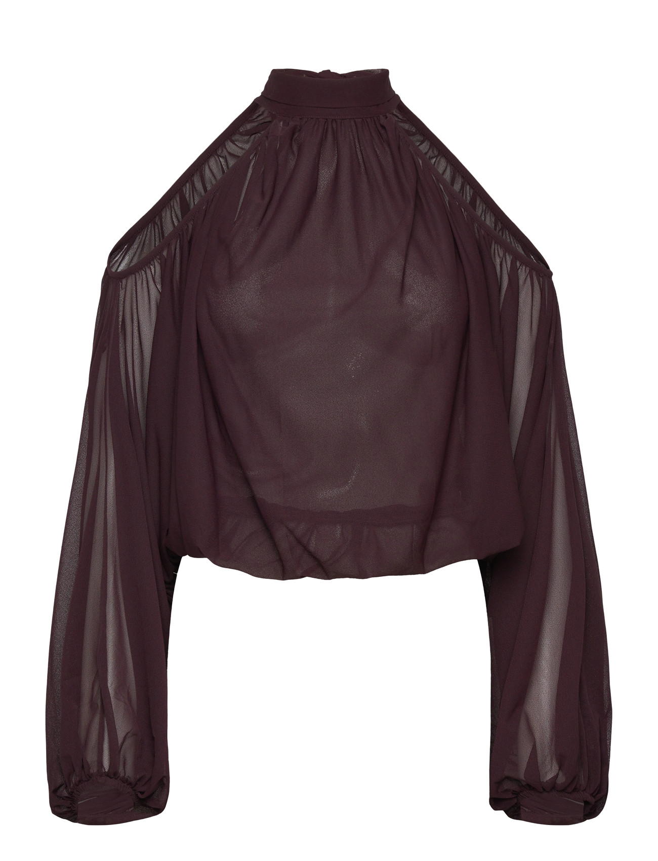 Gina Tricot Boho Blouse, XL, Burgundy, Bluser > Langærmede, Dame