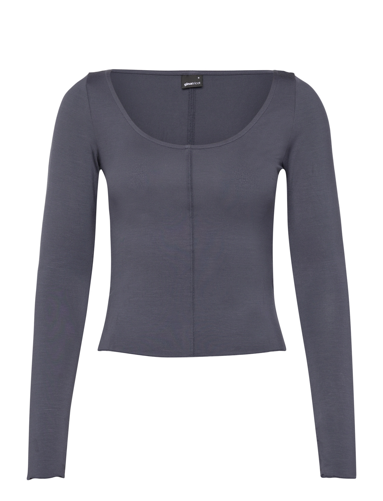 Gina Tricot Soft Layering Yoga Top, S, Grey, Sport Base Layers > Sport Base Layer Overdele, Dame