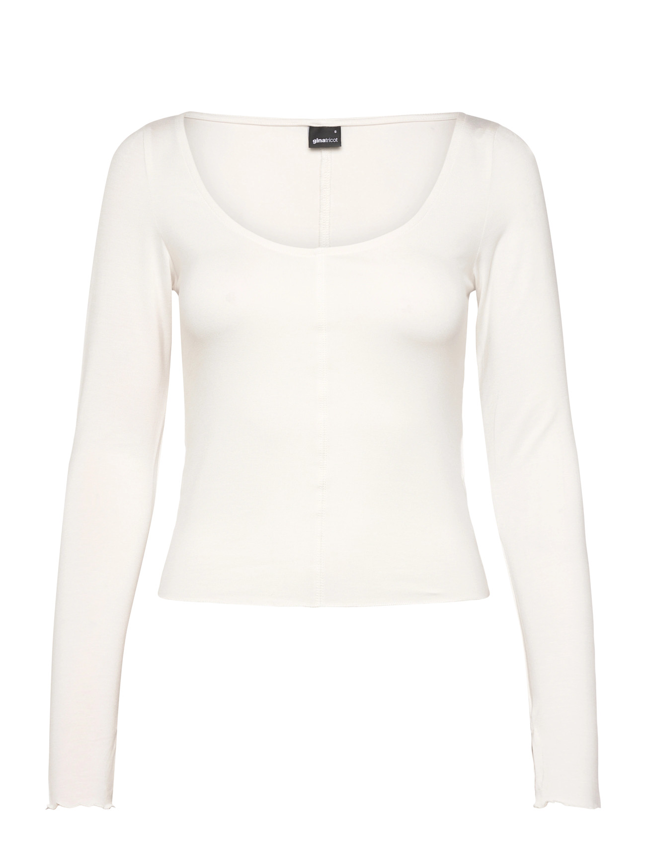 Gina Tricot Soft Layering Yoga Top, S, Cream, Sport Base Layers > Sport Base Layer Overdele, Dame