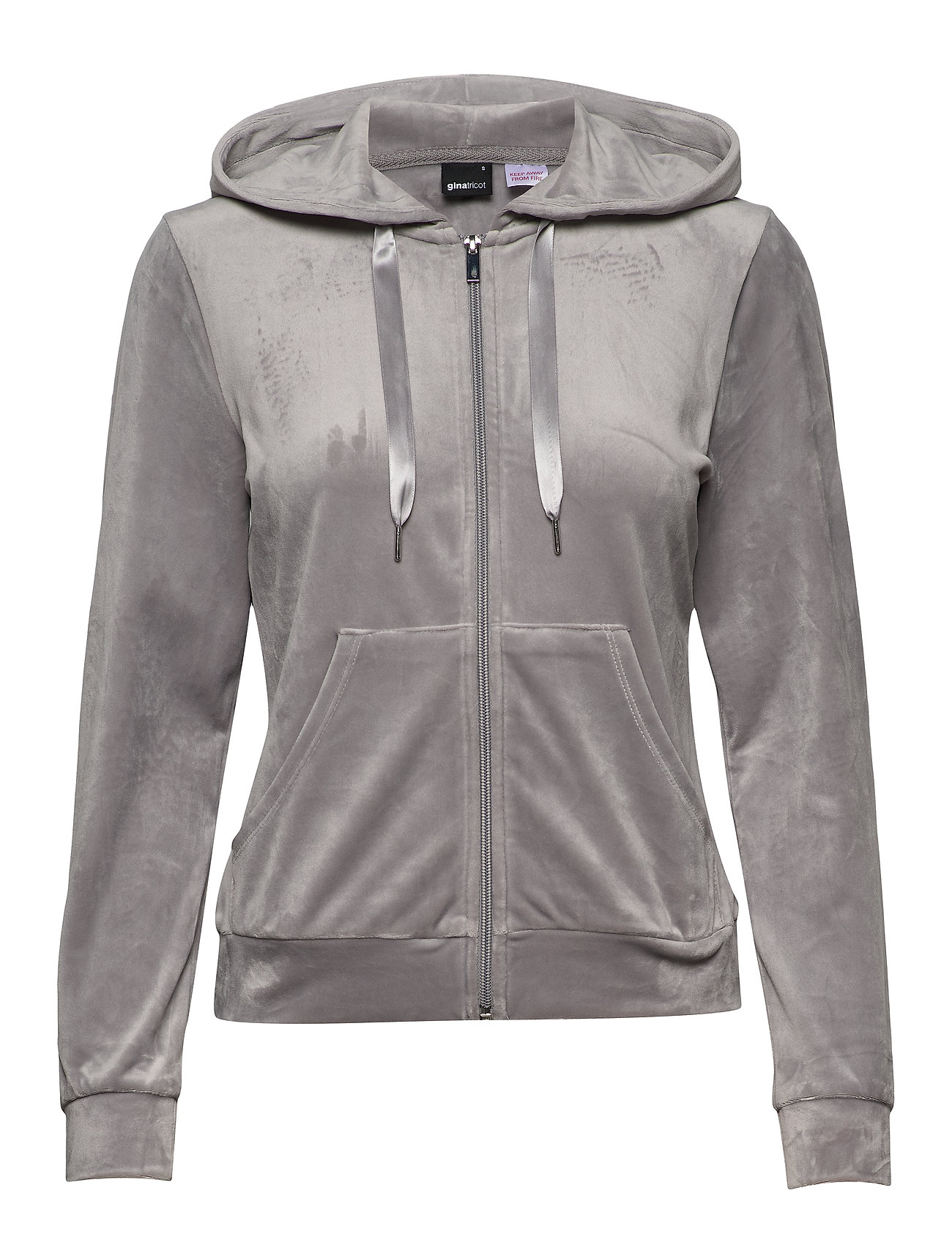 grey velour hoodie