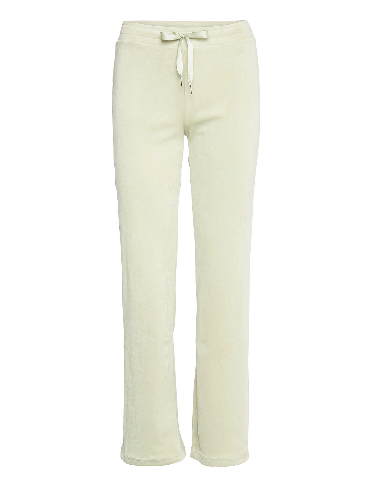 Cecilia Velour Trousers Casual Bukser Tricot casual Bukser fra Gina Tricot til dame i Sort - Pashion.dk