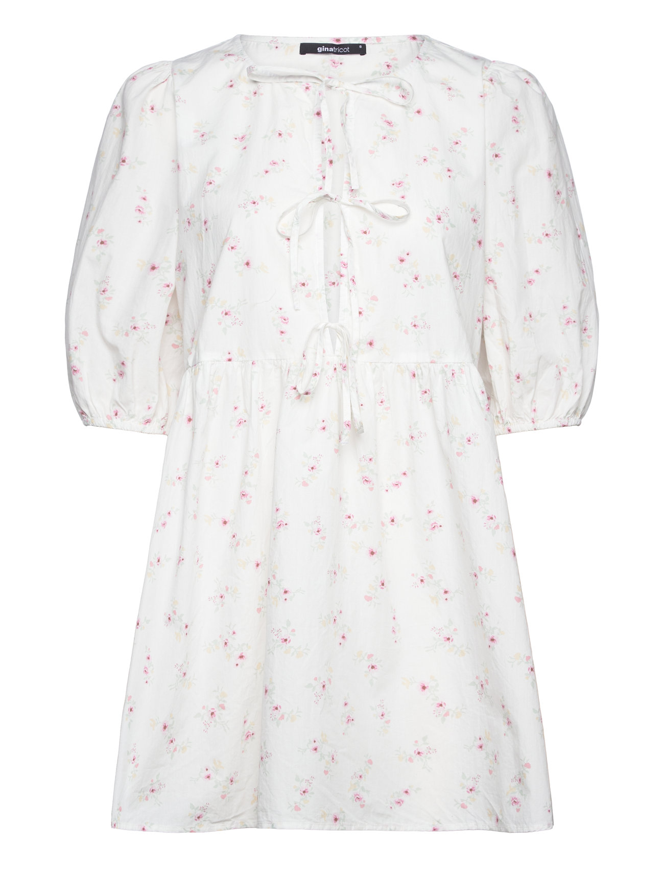 Gina Tricot Front Tie Dress Vit