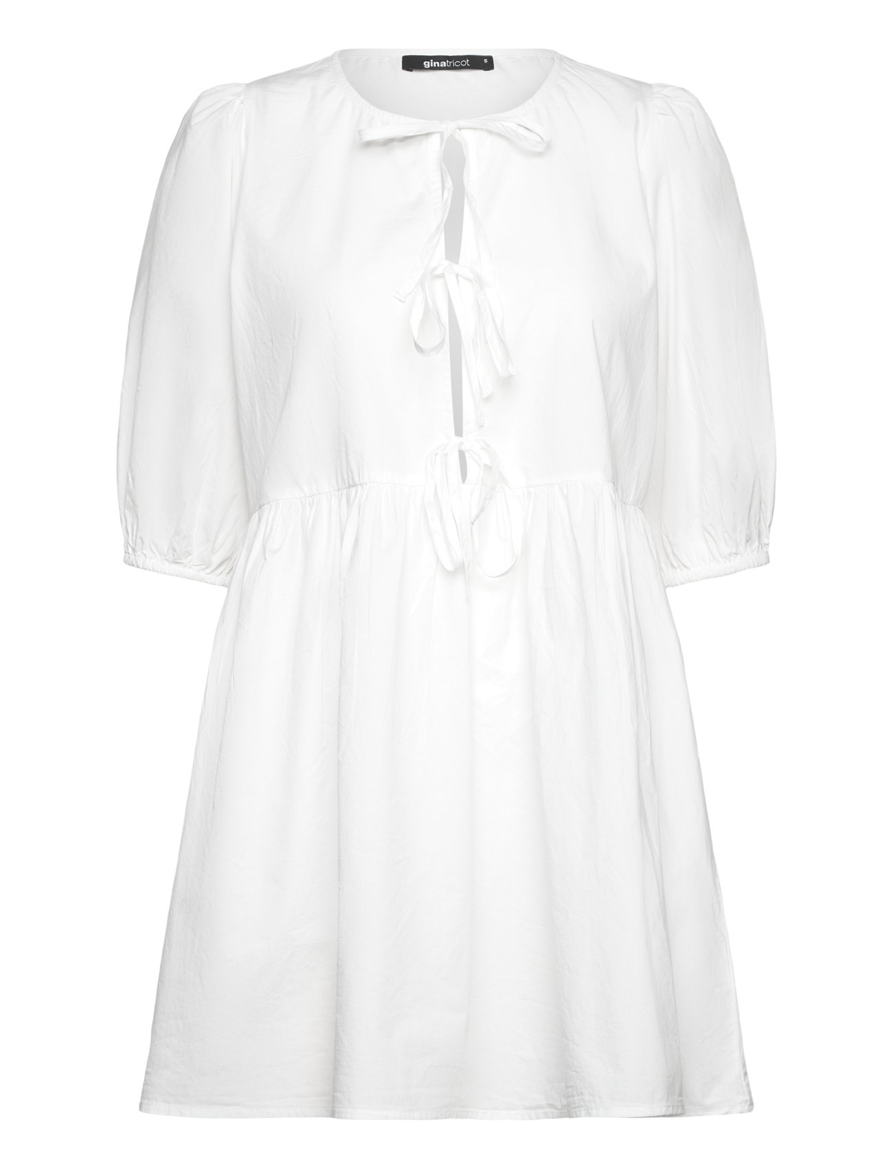 Gina Tricot Front Tie Dress Vit