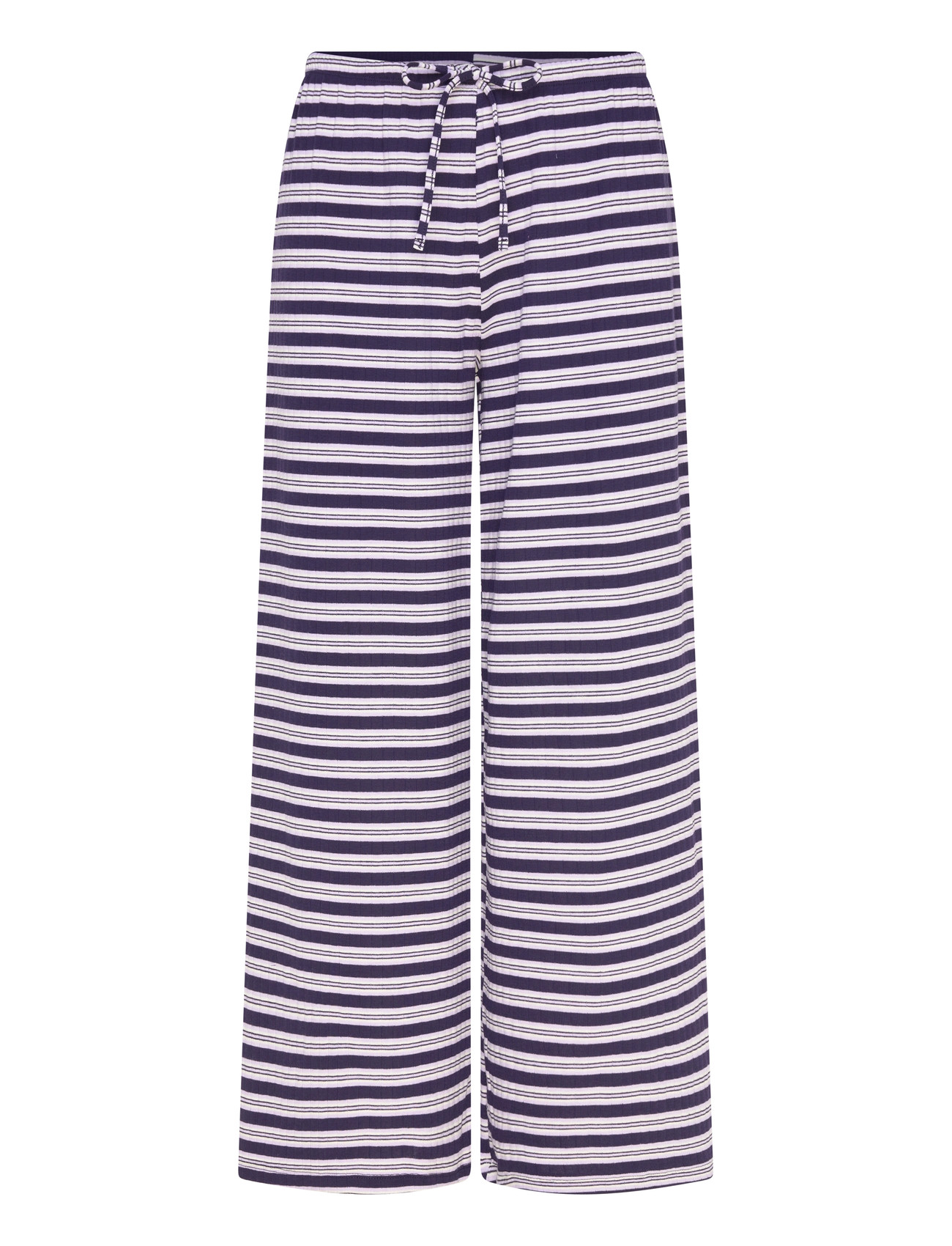 Gina Tricot Striped Soft Trousers, M, Multi/patterned, Bukser > Brede Ben, Dame