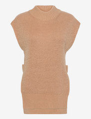Gina Tricot - Novali knitted vest - down- & padded jackets - soft nougat (7418) - 0