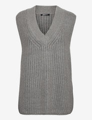 Harper knitted vest - GREY MELANGE (8181)