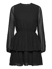 amber pleated dress