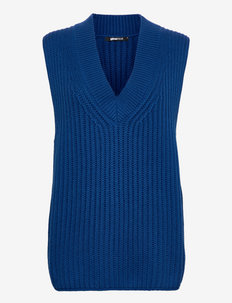 Harper knitted vest - adītas vestes - baleine blue (5511)