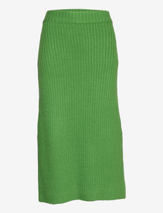 Fia knitted skirt - midi svārki - mint green (6296)