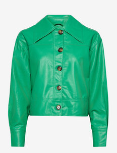 Josefina jacket - leather jackets - holly green (6499)