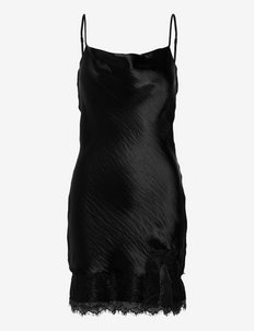 Lillian slip dress - sukienki na ramiączkach - black (9000)