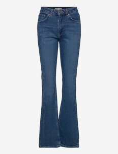 Full length flare jeans - utsvängda jeans - dk blue