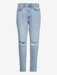Dagny mom jeans - mom jeans - pale blue destr (5104)