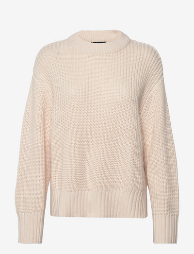 Alba knitted sweater - tröjor - ecru (1045)