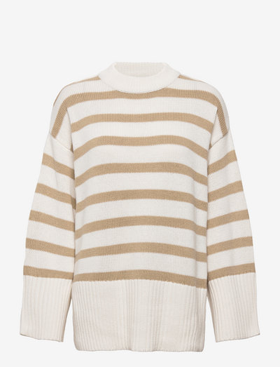 Ohio knitted sweater - pulls - beige stripe
