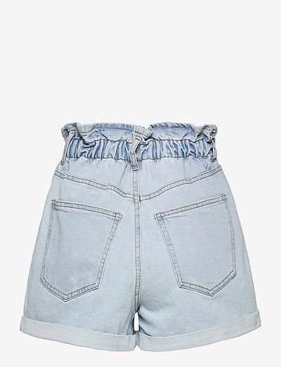 Gina Tricot Paperbag Denim Shorts (Pale 