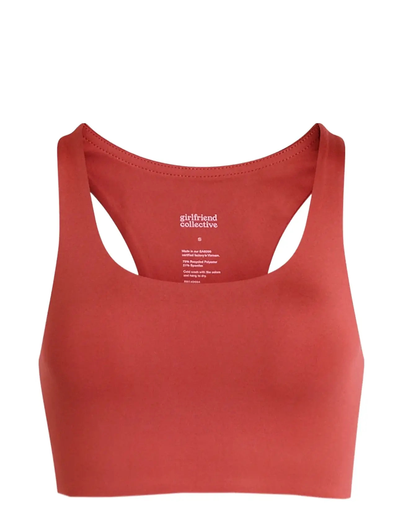 Girlfriend Collective paloma bra black RPET dames | Sophie Stone