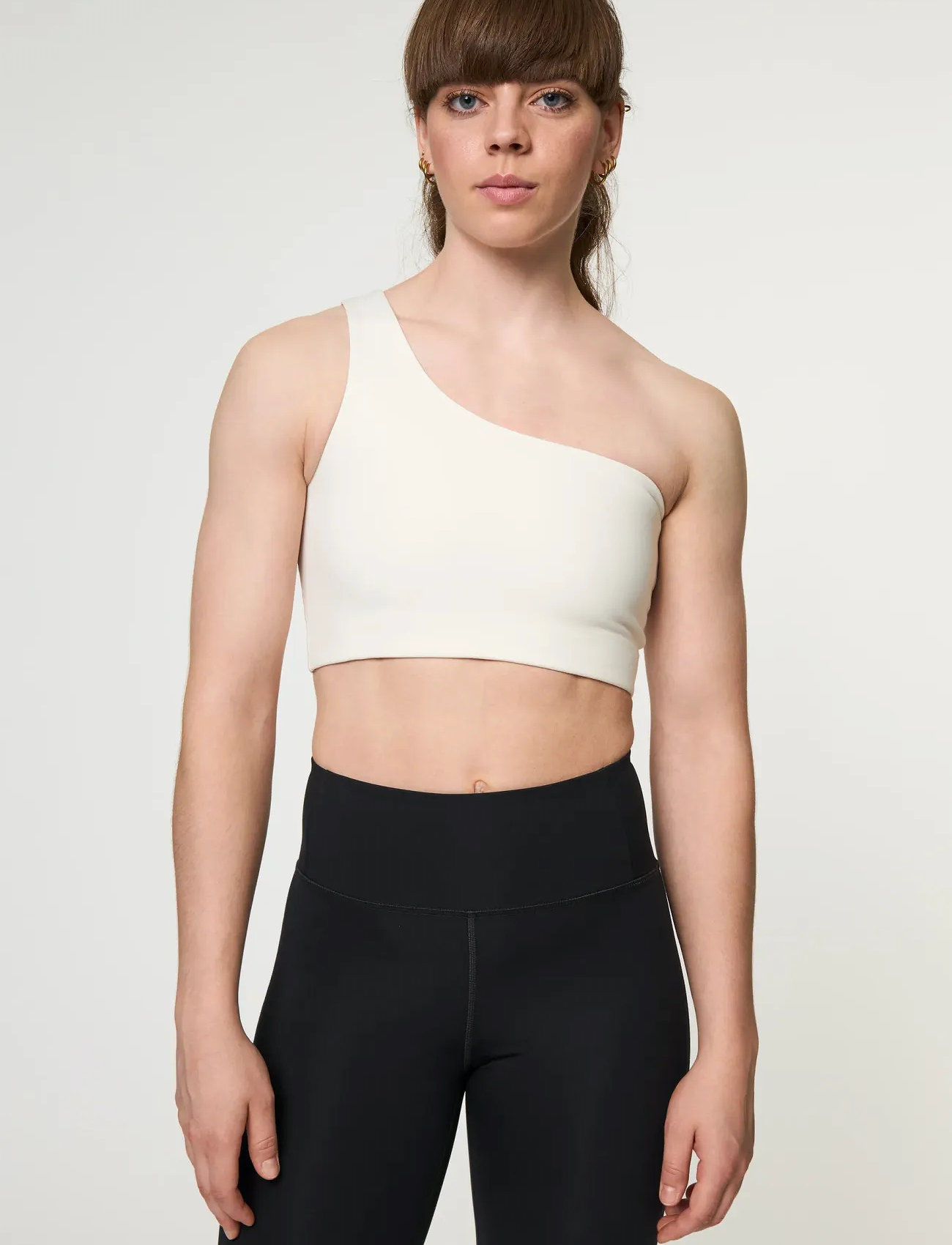 Girlfriend Collective Bianca Bra, One Shoulder, XL, White, Bh'Er Og Toppe > Sports-Bh'Er - Alle, Dame