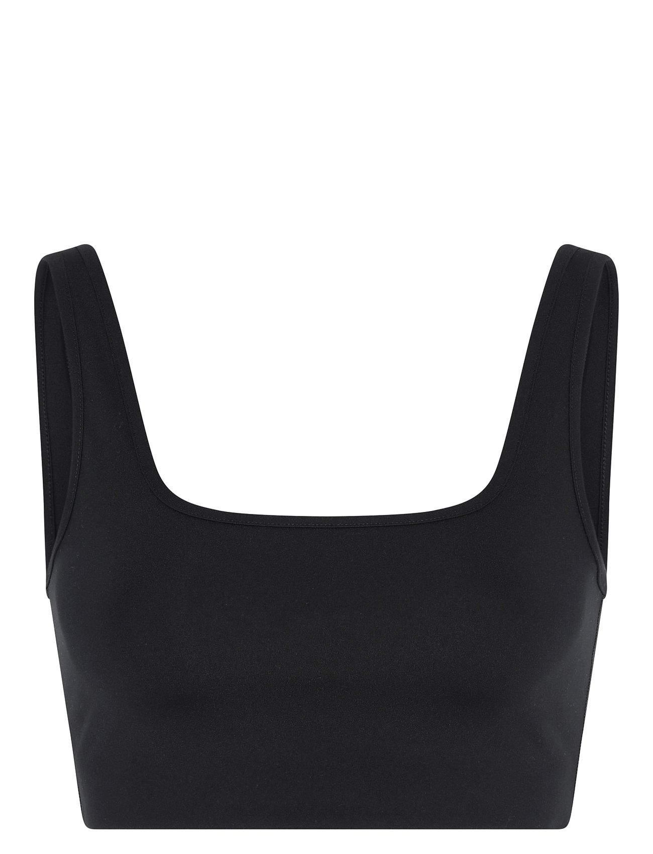 Girlfriend Collective Tipped Tommy Bra, Square-Neck Svart