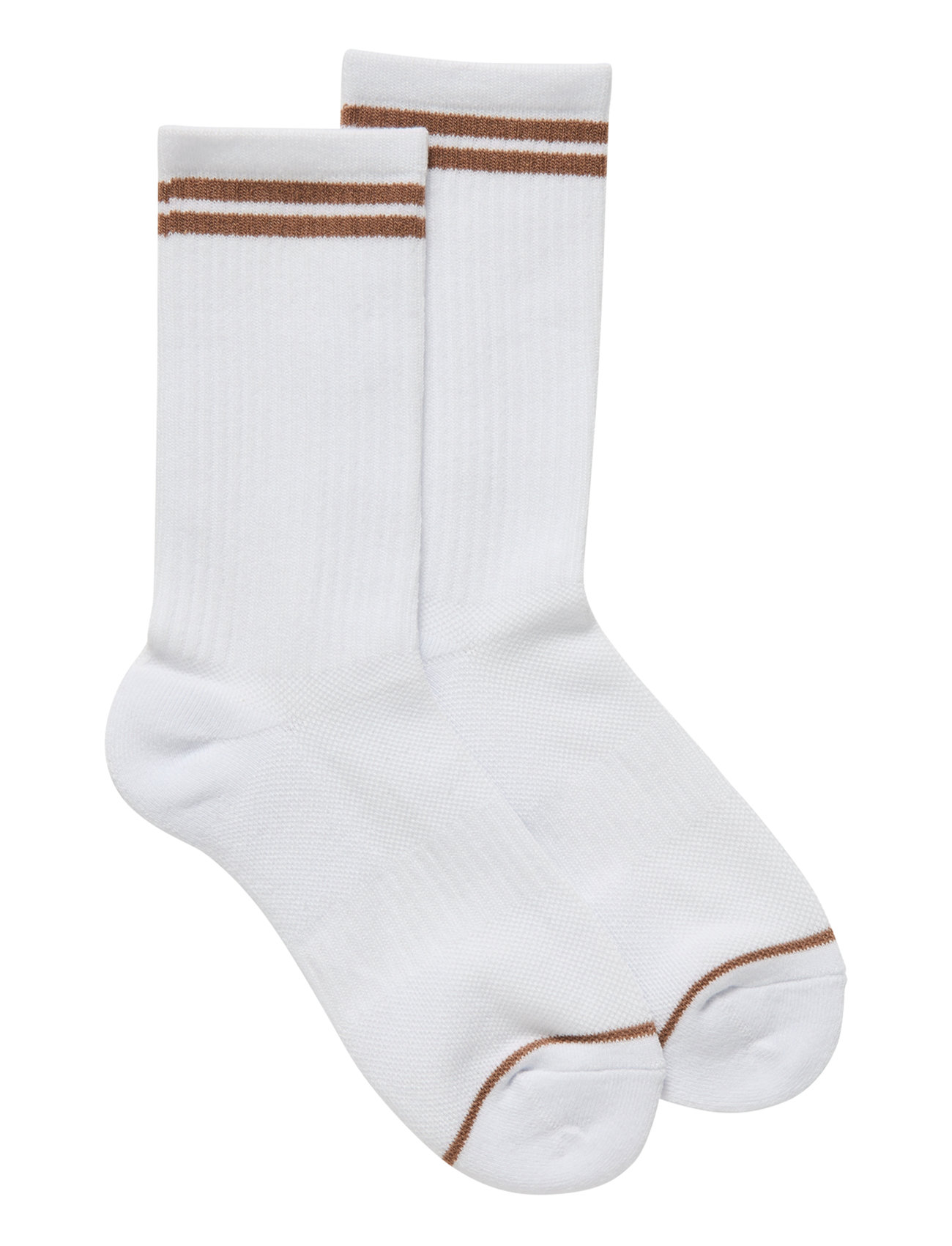 Crew Sock, Striped White Girlfriend Collective